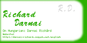 richard darnai business card